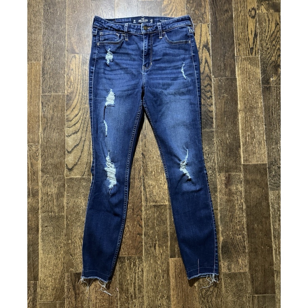 Hollister Jeans 3R 26/26 High Rise Crop Super Skinny Classic Stretch Distressed